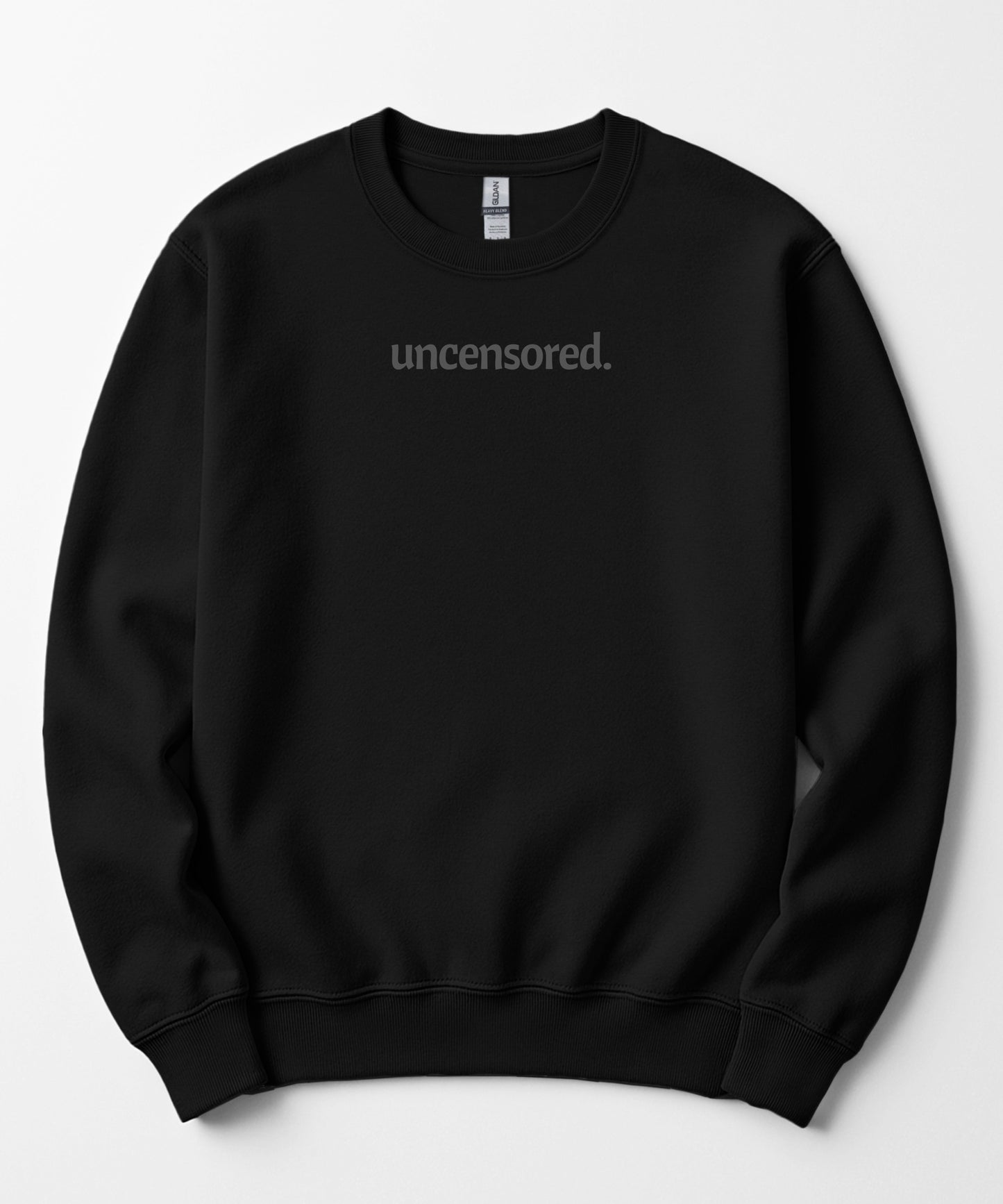 Uncensored - Because Speech is Free! Unisex Crewneck Sweatshirt
