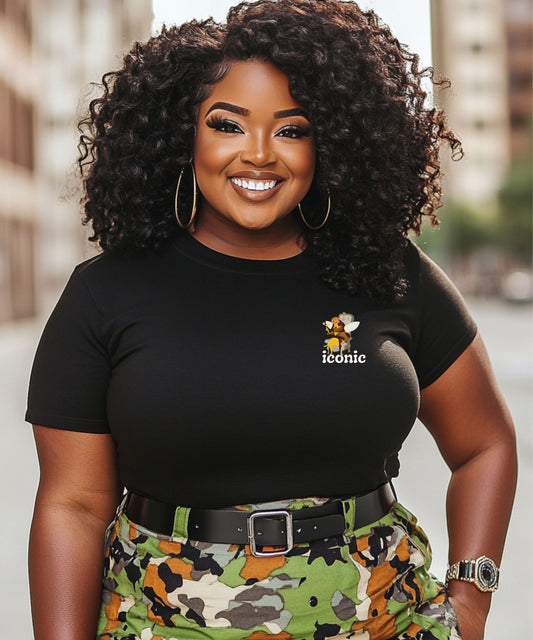 The Iconic Queen Bee - EMBROIDERED Unisex Cotton T-Shirt