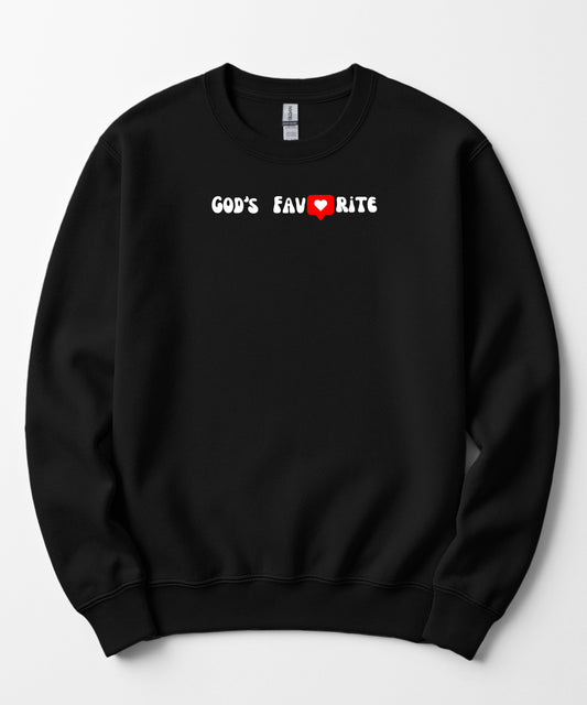 God's Favorite! - Unisex Spiritual Crewneck Sweatshirt