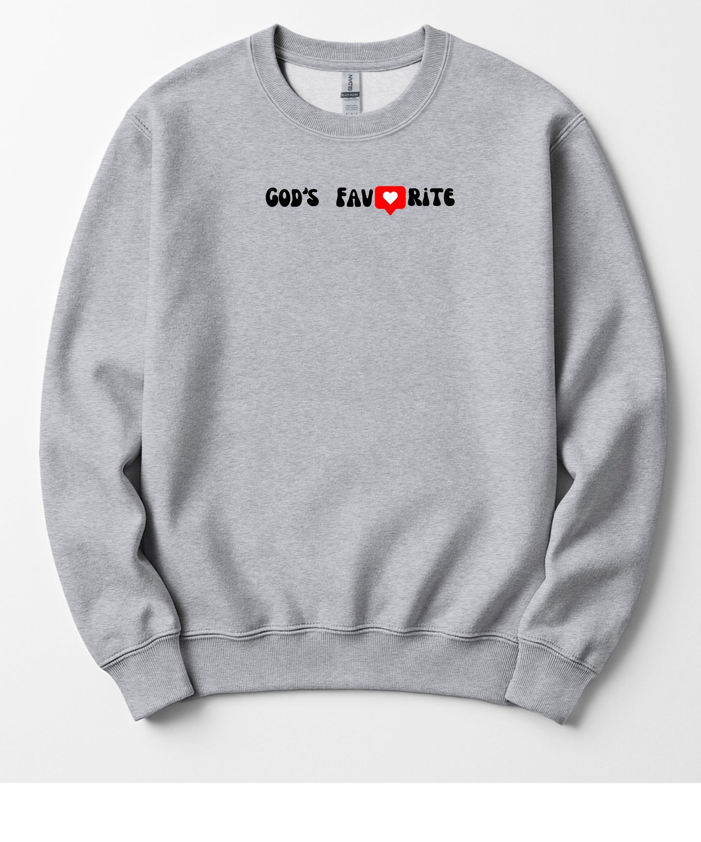 God's Favorite! - Unisex Spiritual Crewneck Sweatshirt